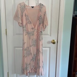Torrid Blush Pink Wrap Dress
